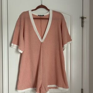 Woman’s waffle knit romper